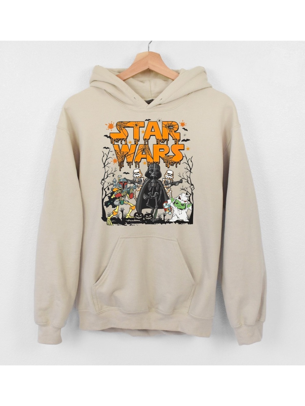 Star Wars Beige Graphic Hoodie - Official Style Pullover